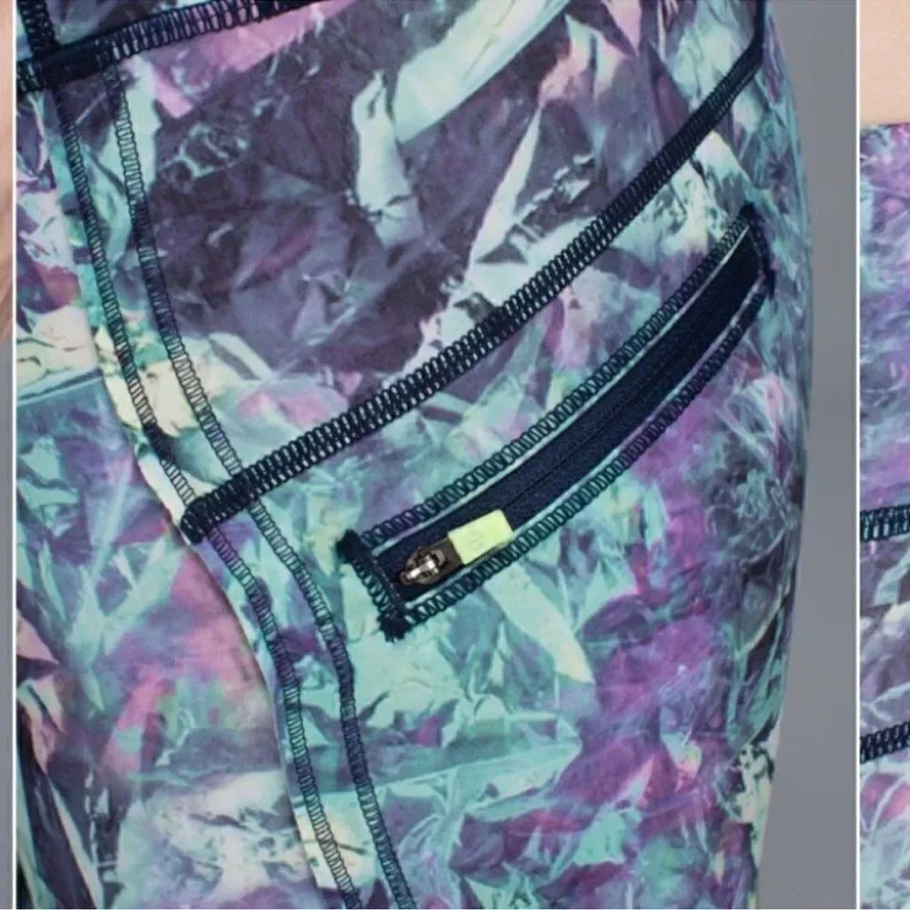 Lululemon Run: Top Speed iridescent Crop Legging size 4 - Picture 4 of 11